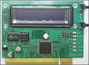 BM9222 - Устройство для ремонта и тестирования компьютеров - POST Card PCI 