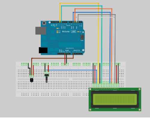 Цифровой термометр на Arduino и LCD дисплее 16х2